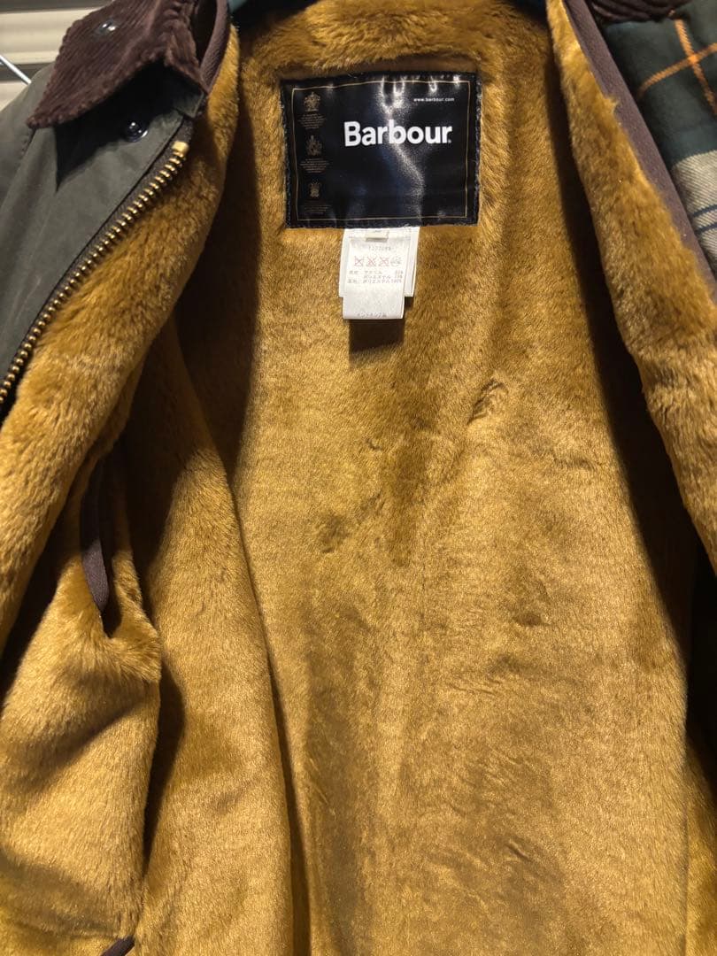 美品　Barbour バブアー　ビデイルsl ライナー付き　38