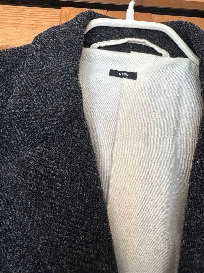 k*i様 ユニヴァーサルティシュ｜ウールヘリンボーンツイードチェスターコート　値