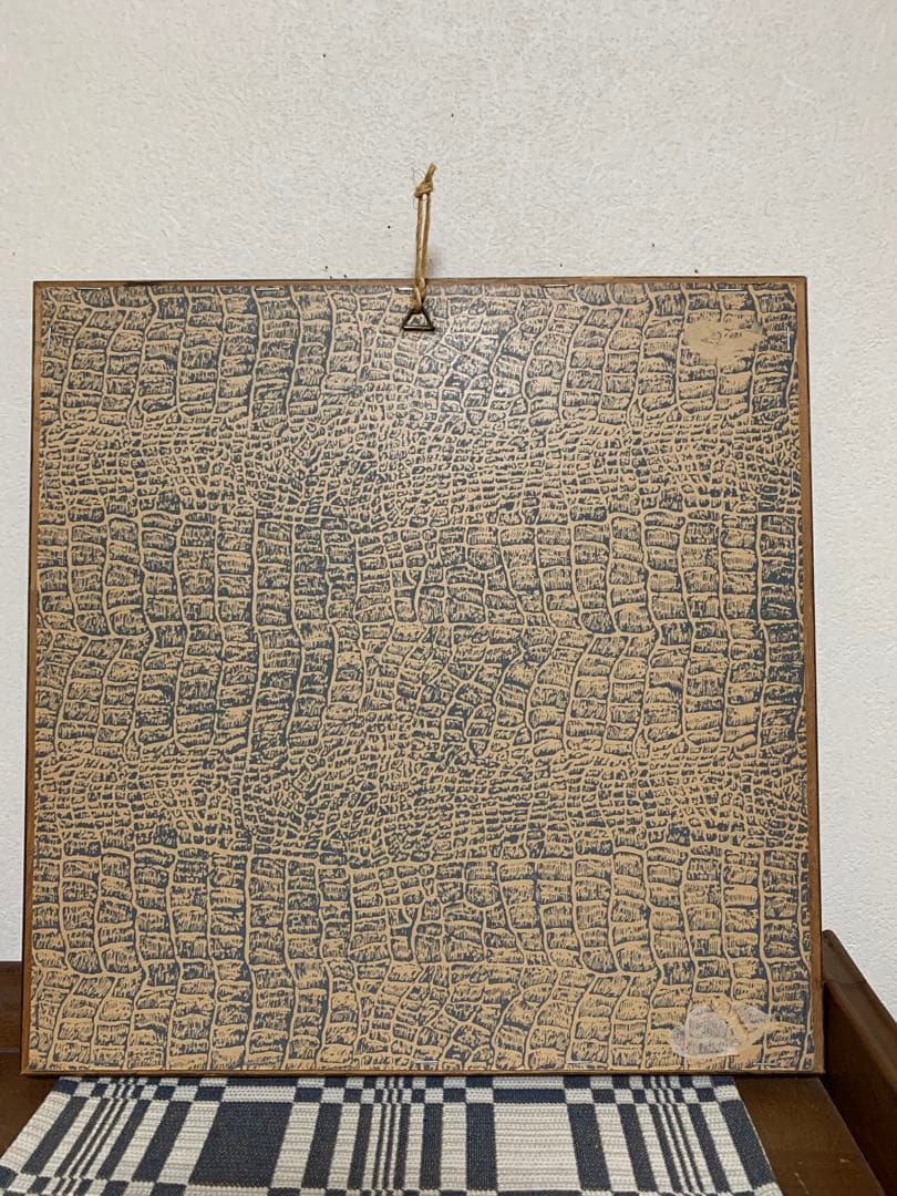 ヴィンテージ アルファベット　刺繍サンプラー　額装品　アンティーク