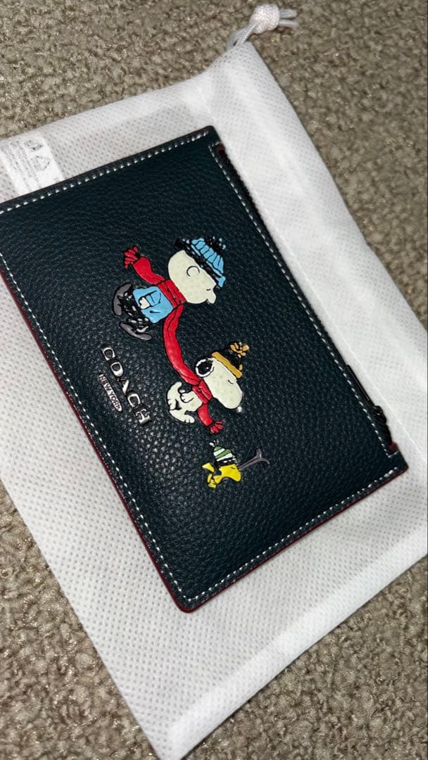 【新品】COACH X PEANUTSカードケース スヌーピー