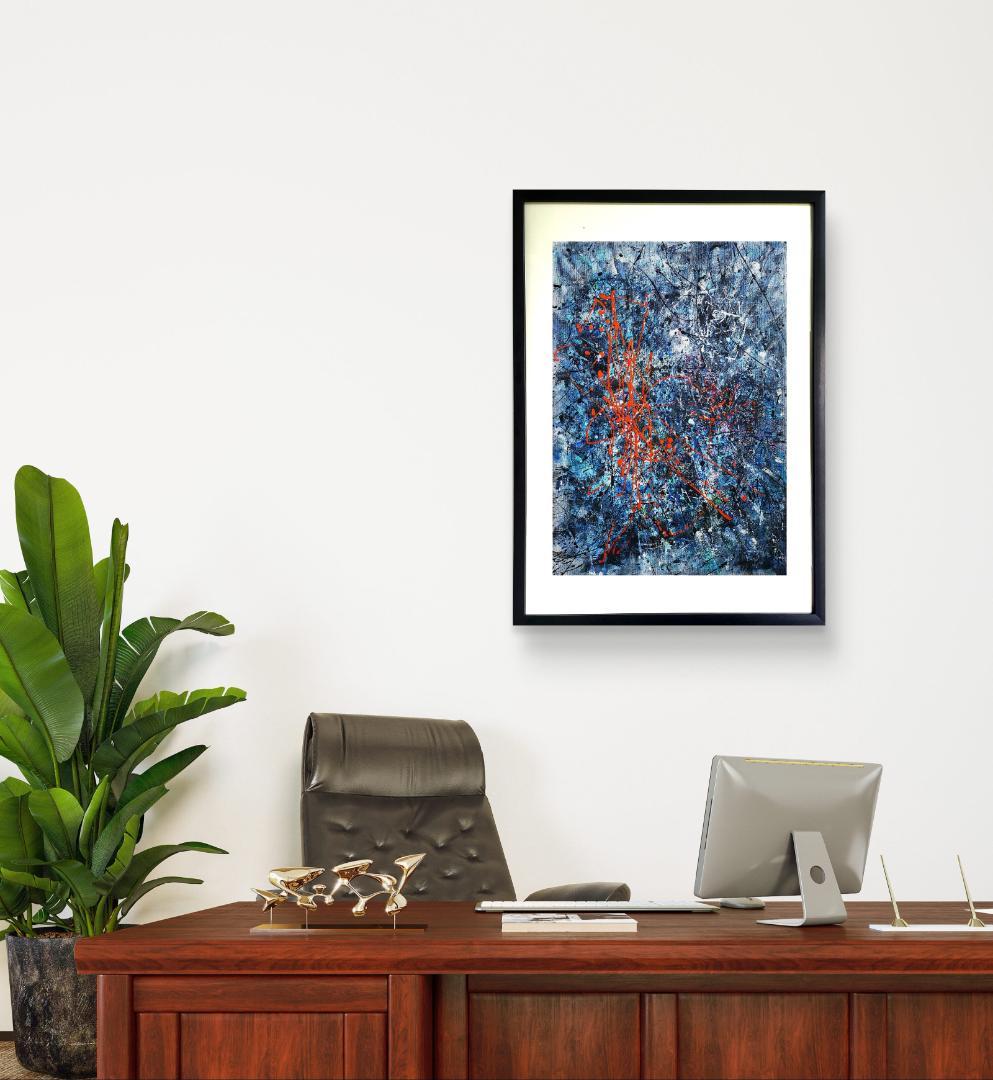 【専用】Sense of loss/抽象画 77×56㎝ B2 額縁セット 原画