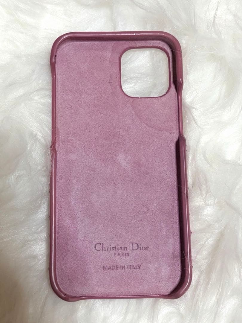 ☆極美品☆ Dior Lady Dior iPhone 12 ケース　ピンク