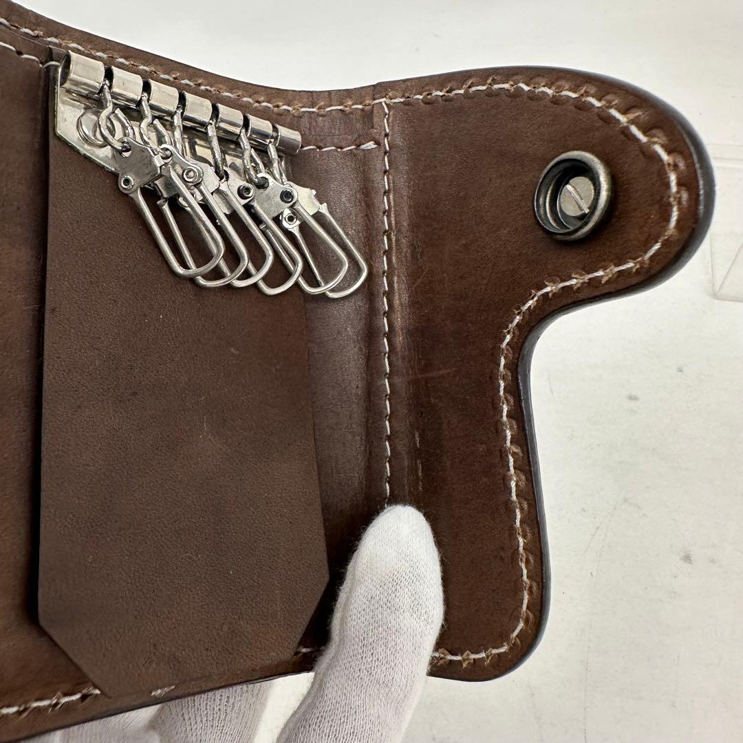 godane ゴダン　キーケース　カービング　レザー