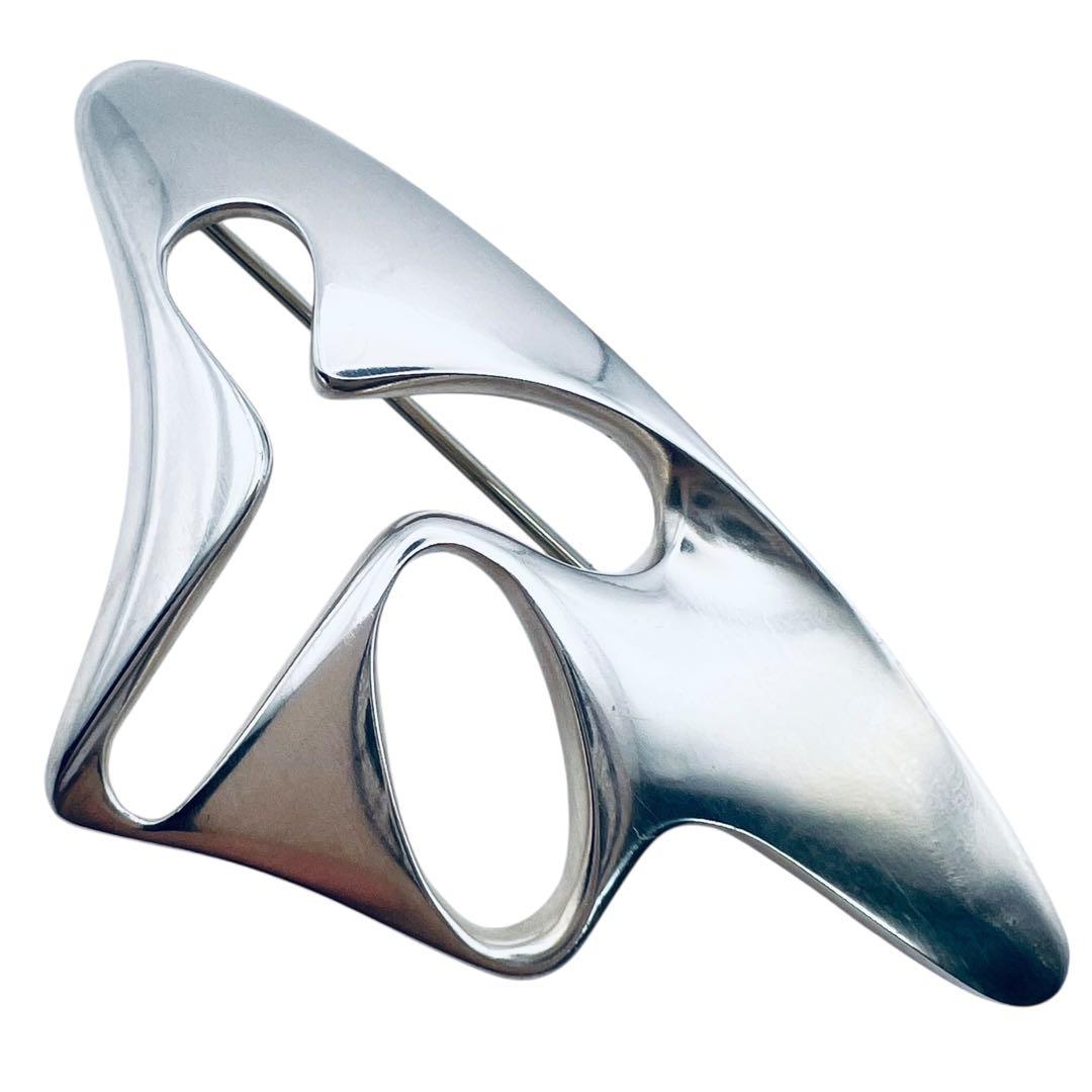 美品✨ジョージジェンセン　325 ヘニングコペル　シルバー　ピンブローチ