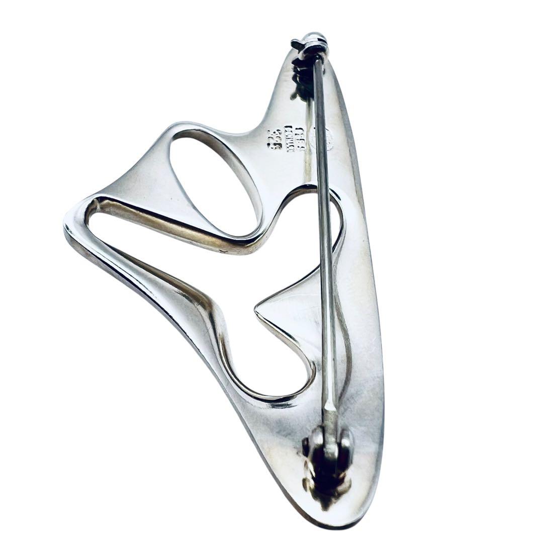 美品✨ジョージジェンセン　325 ヘニングコペル　シルバー　ピンブローチ