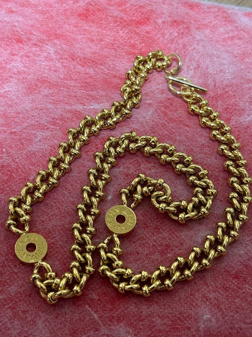 N*i様 Tiffany刻印ゴールドカラーチェーン　50cm