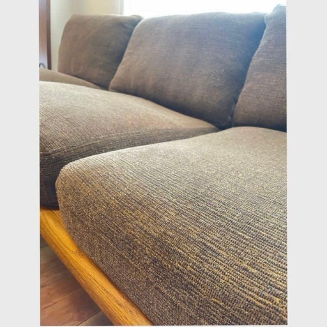 MOMOnaturalモモナチュラル クラウド3人掛けソファ+オットマン