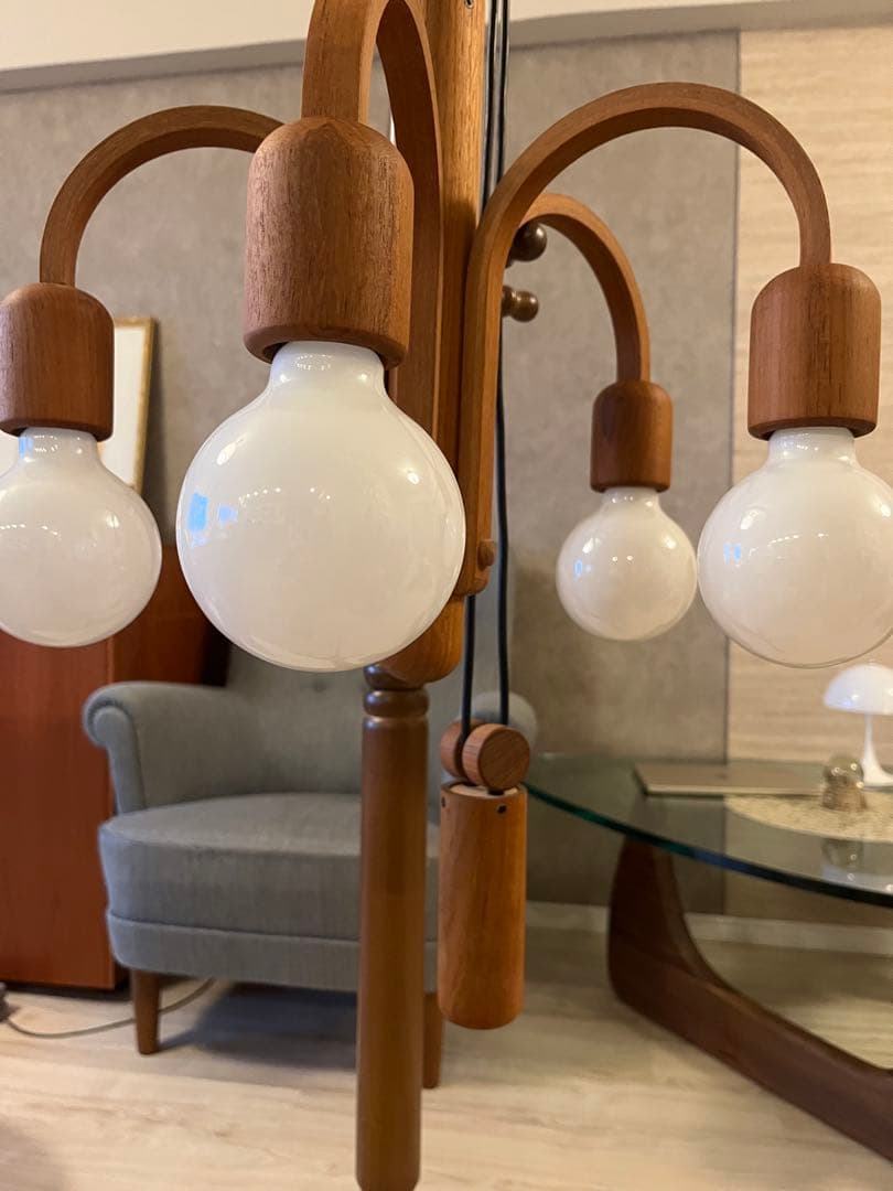 ドムス　昇降式5灯シャンデリア　点灯確認済み