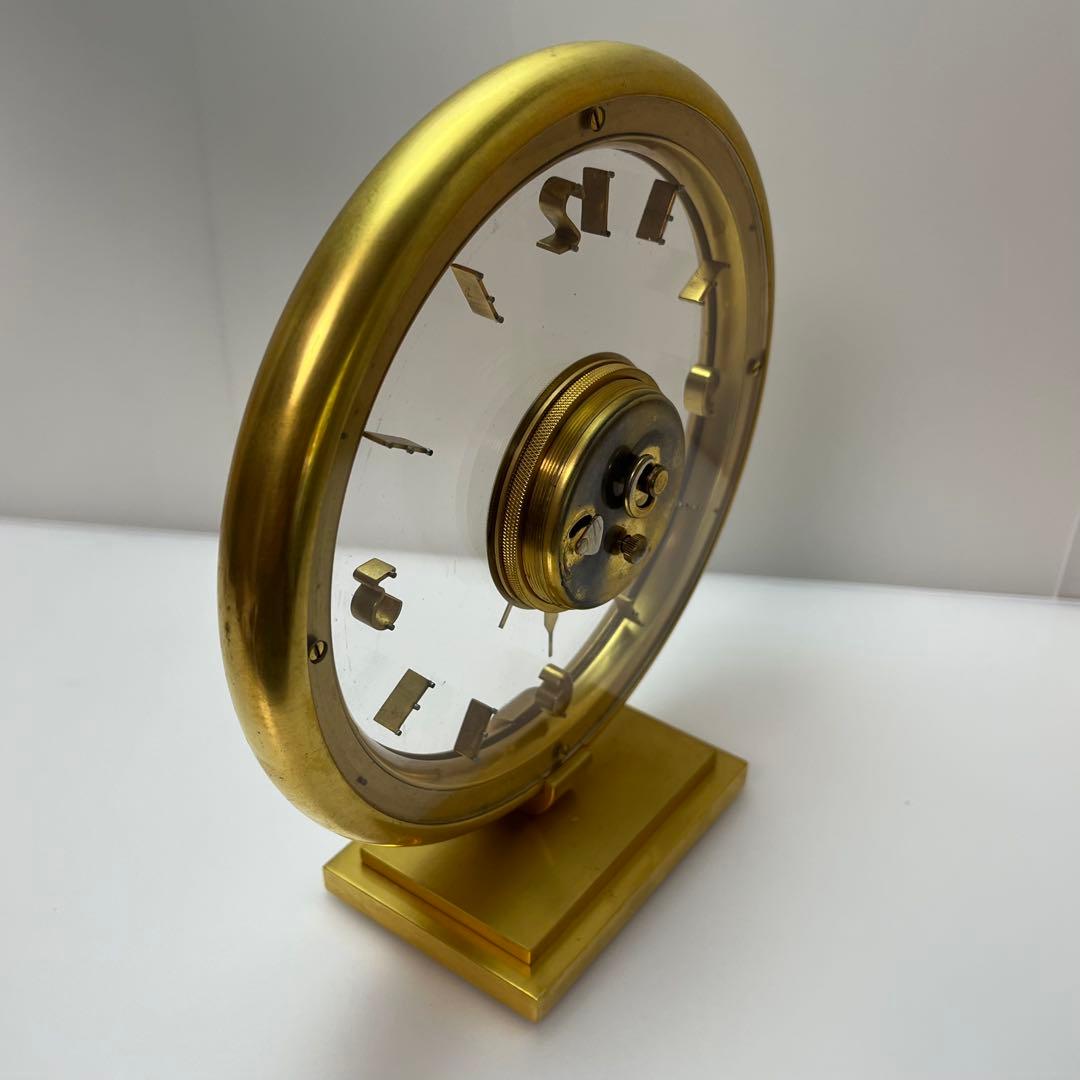 ジャガールクルト ミステリーダイアル 置き時計　1950年代 手巻　8デイズ稼働