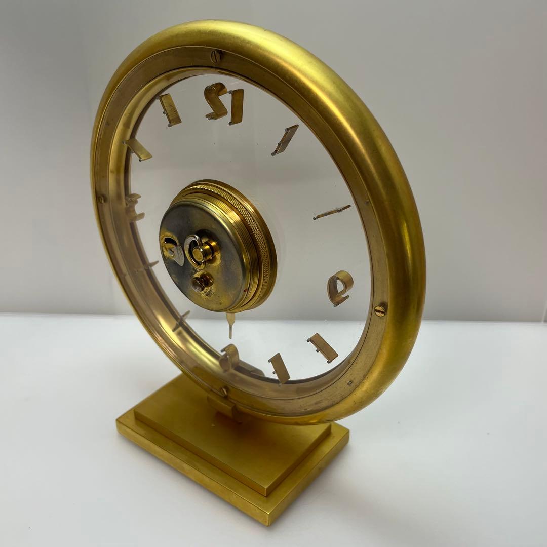 ジャガールクルト ミステリーダイアル 置き時計　1950年代 手巻　8デイズ稼働