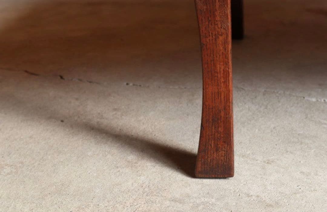 栓材の折りたたみ角ちゃぶ台　古道具 古家具 アンティーク