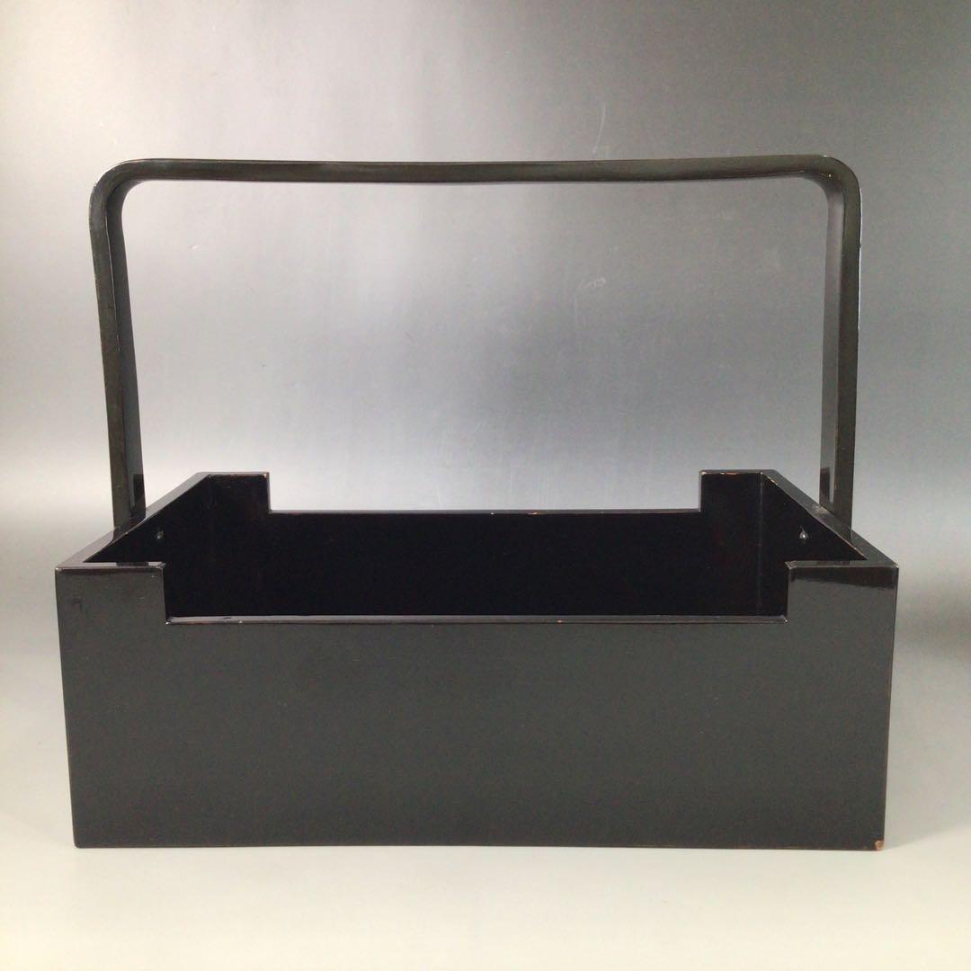 Ｓ１５８　莨盆　『真塗』『如心斎好』『鯨手』『手付煙草盆』　共箱　茶道具