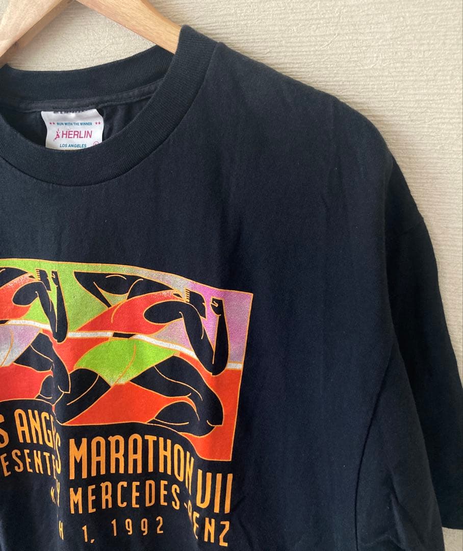 レア 1992 Los Angeles Marathon Tee ベンツ