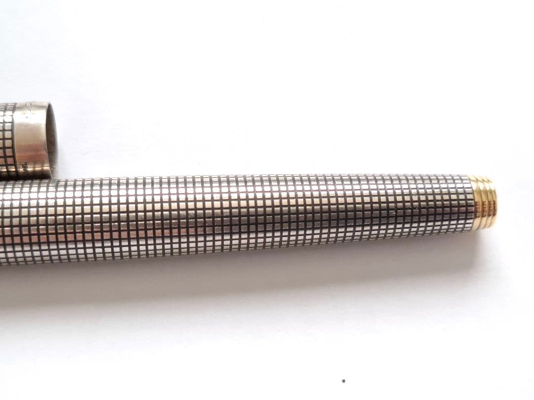 希少　parker　万年筆　XF(極細)　スターリングシルバー　シズレ　オパール