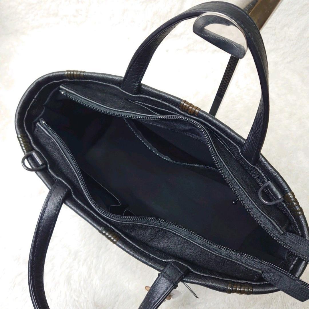 【極美品】竹巧彩 馬革と藤のハンドバッグ 毛利健一 2way 職人 手作業 高級