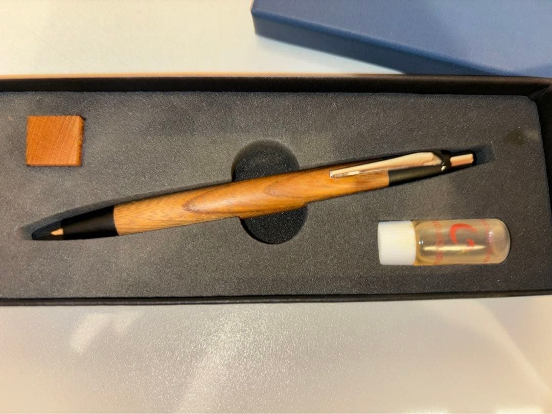 野原工芸　欅のシャーペン　新型シルバー金具