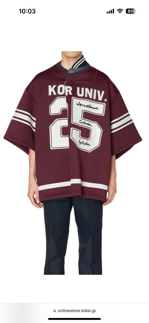 kolor 25ss tシャツ