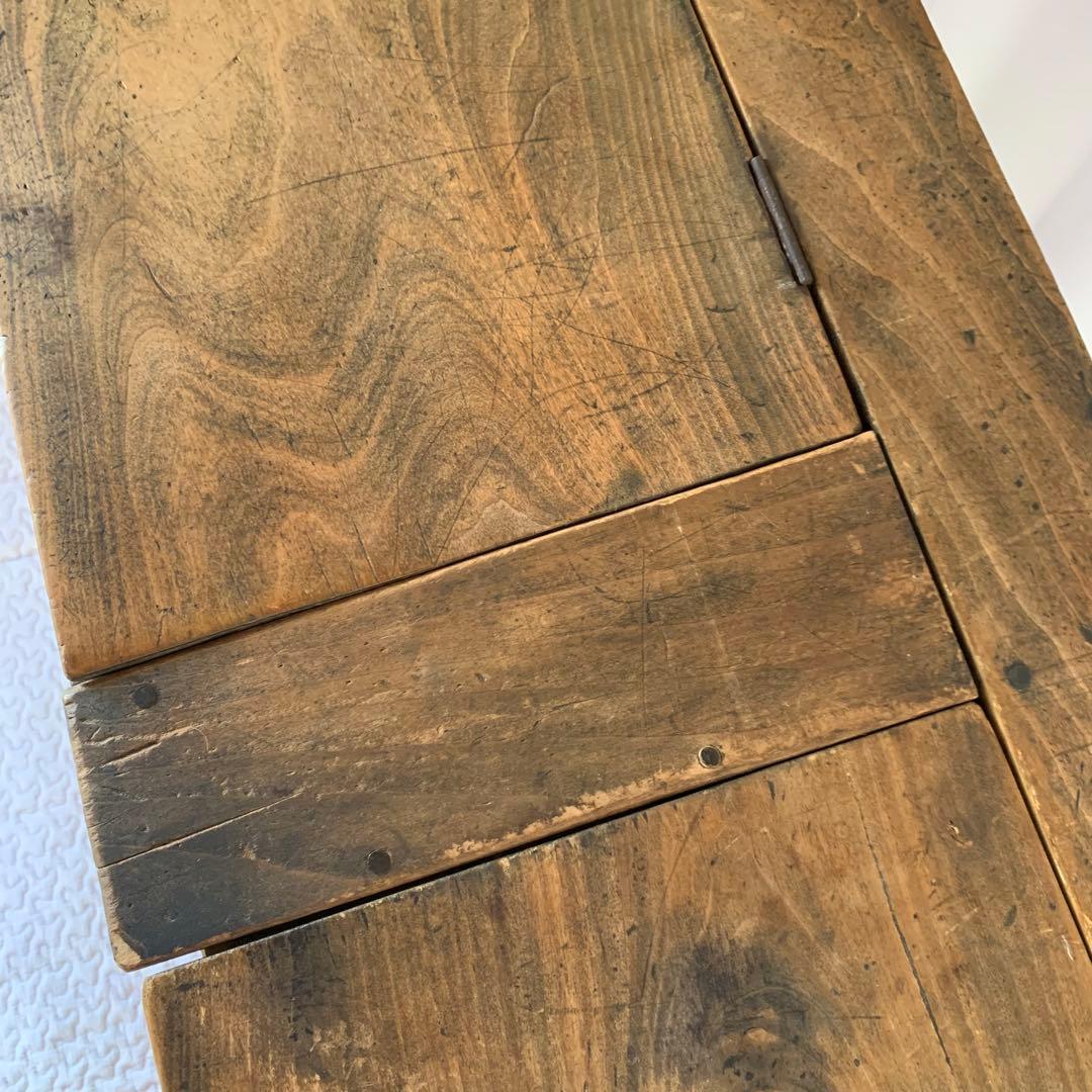 送料込❗️アンティーク　雰囲気あるスクールデスク　机