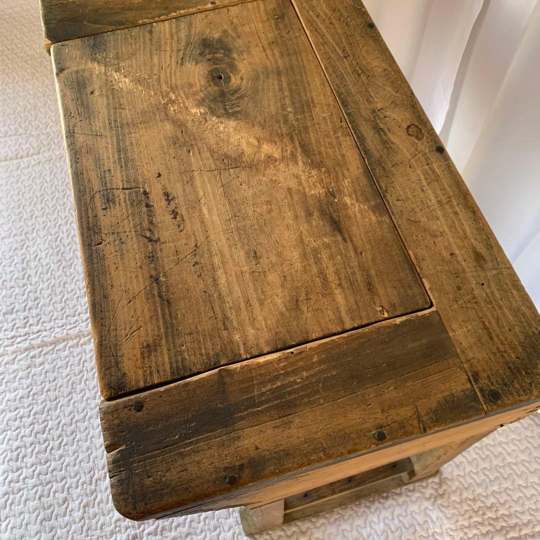 送料込❗️アンティーク　雰囲気あるスクールデスク　机