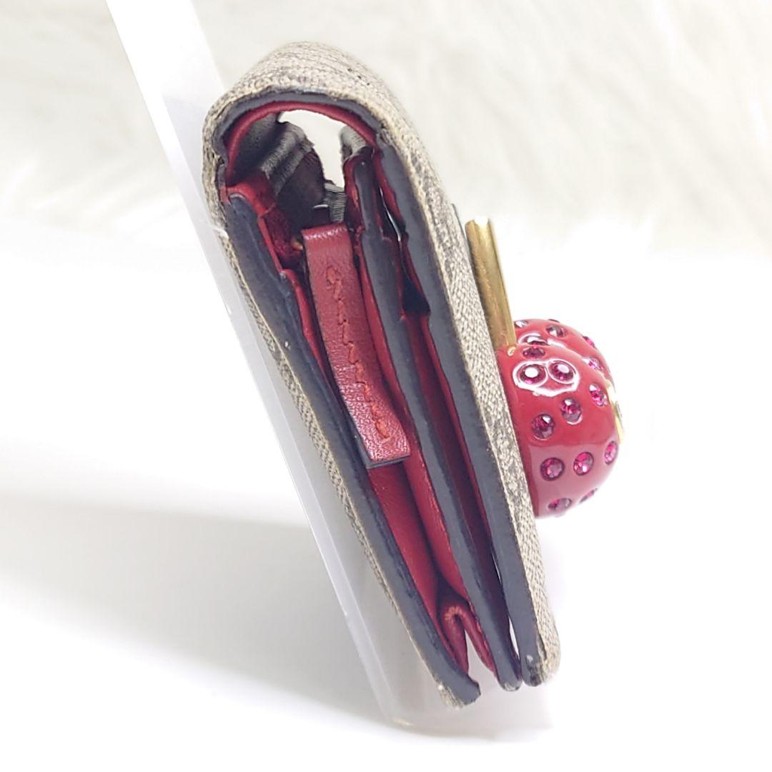 GUCCI グッチ　さくらんぼ　二つ折り財布