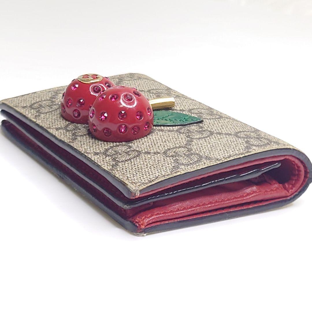 GUCCI グッチ　さくらんぼ　二つ折り財布