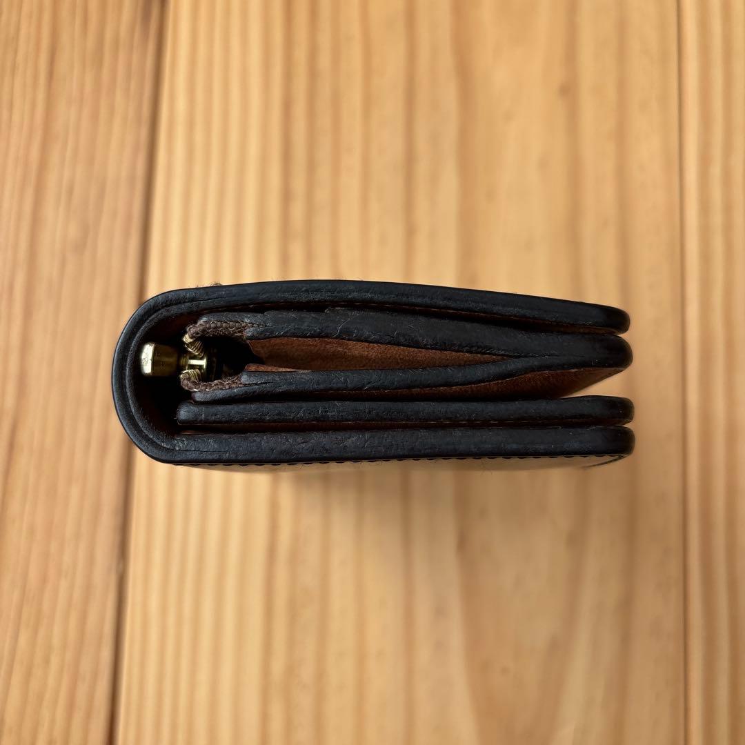 forme ショートウォレット　コードバン　ブラック