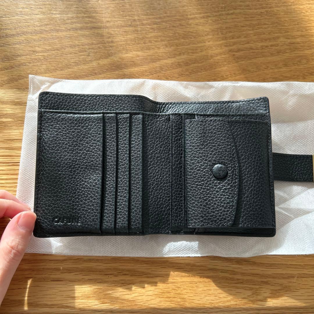 Cafuneブラック二つ折り財布
