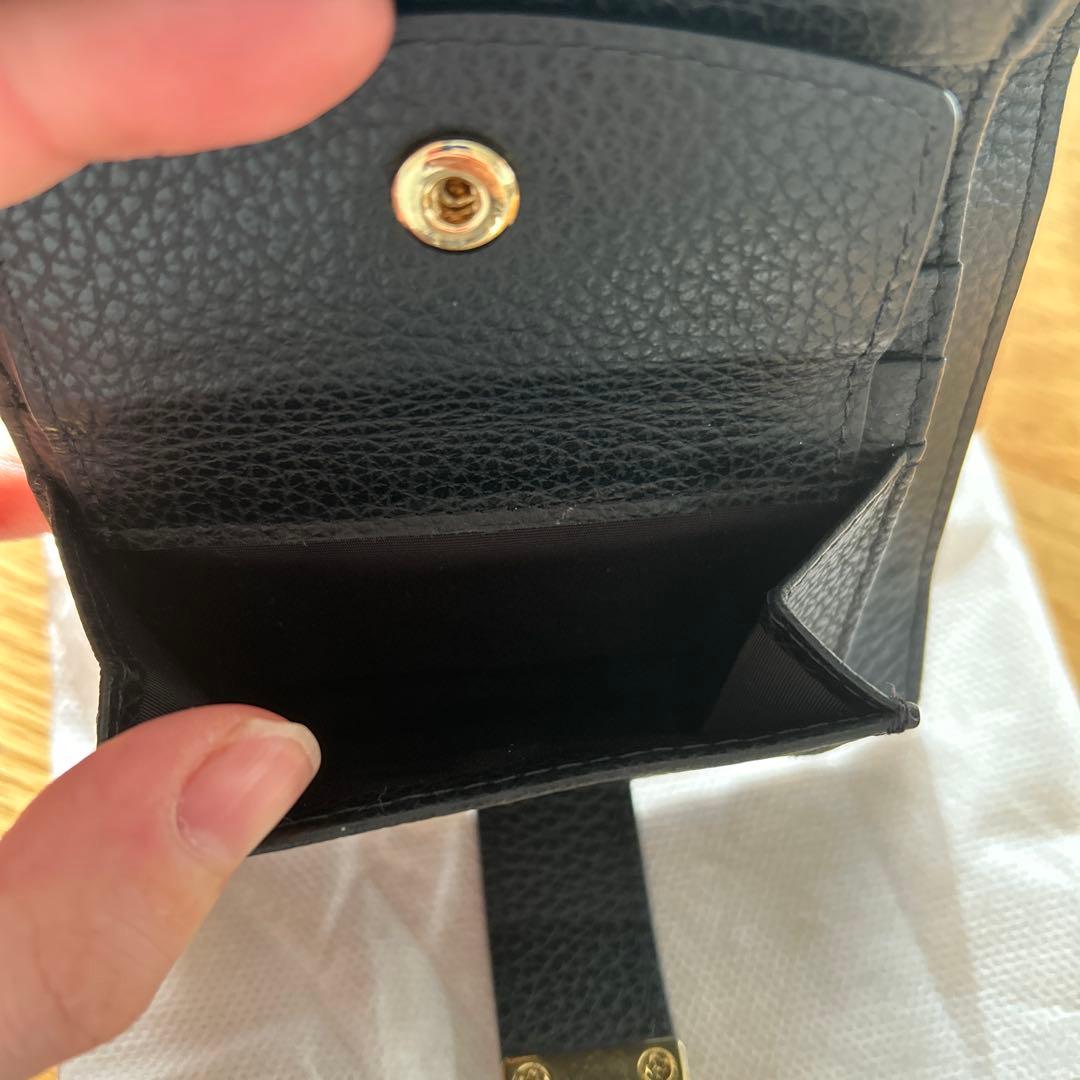 Cafuneブラック二つ折り財布