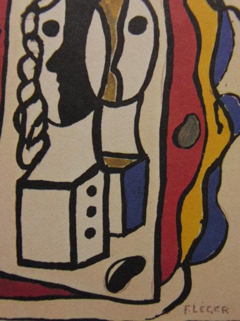 フェルナン・レジェ、ひまわりと彫刻、希少画集・額装画、新品・日本製額縁付