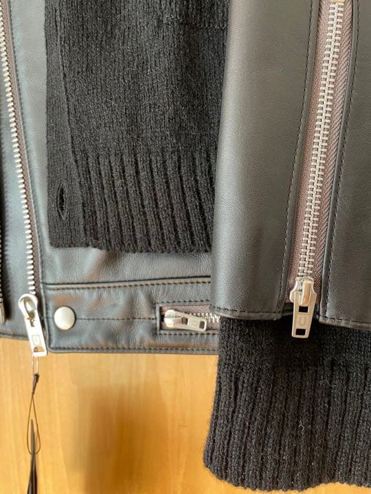 新品　UNDERCOVER ニットドッキング ダブルライダース