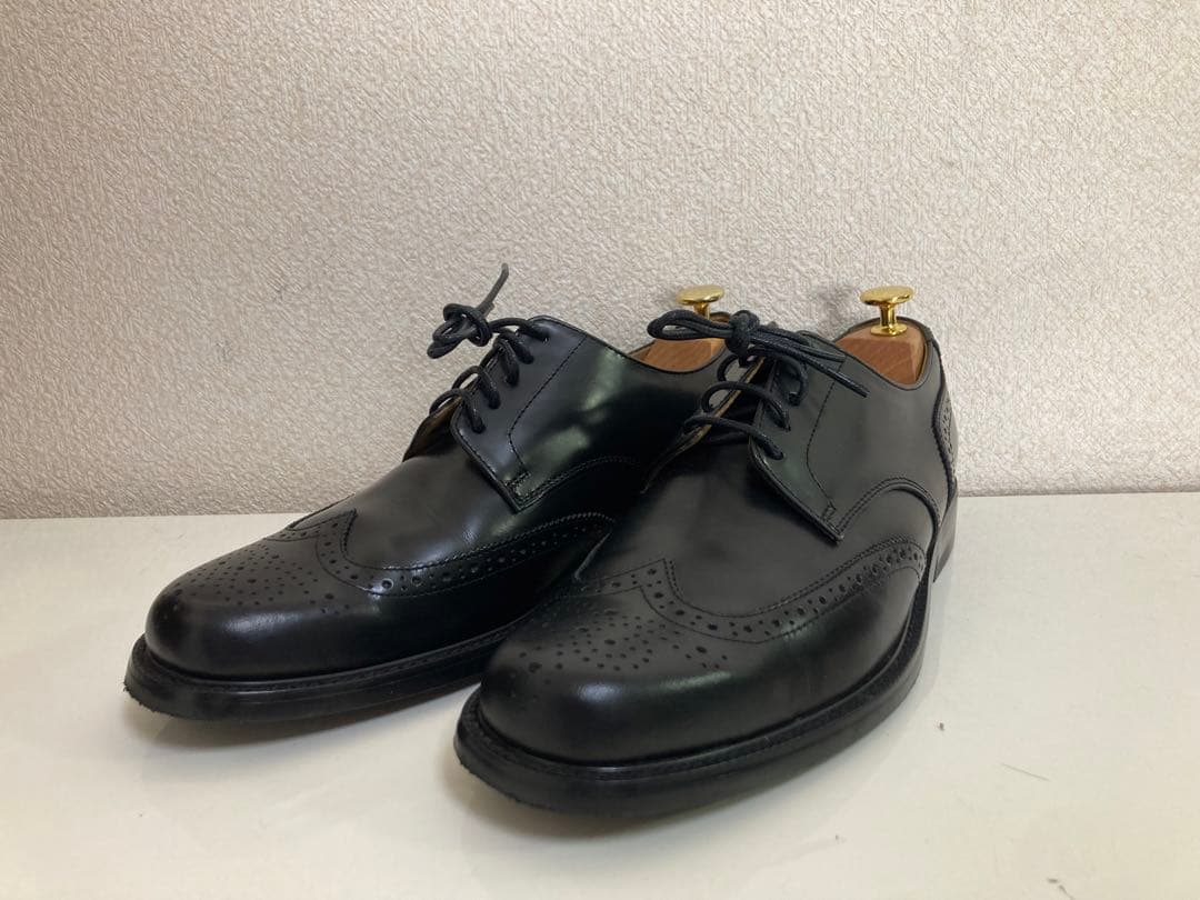 【極美品】 REGAL ビジネスシューズ ウイングチップ 黒 フルブローグ