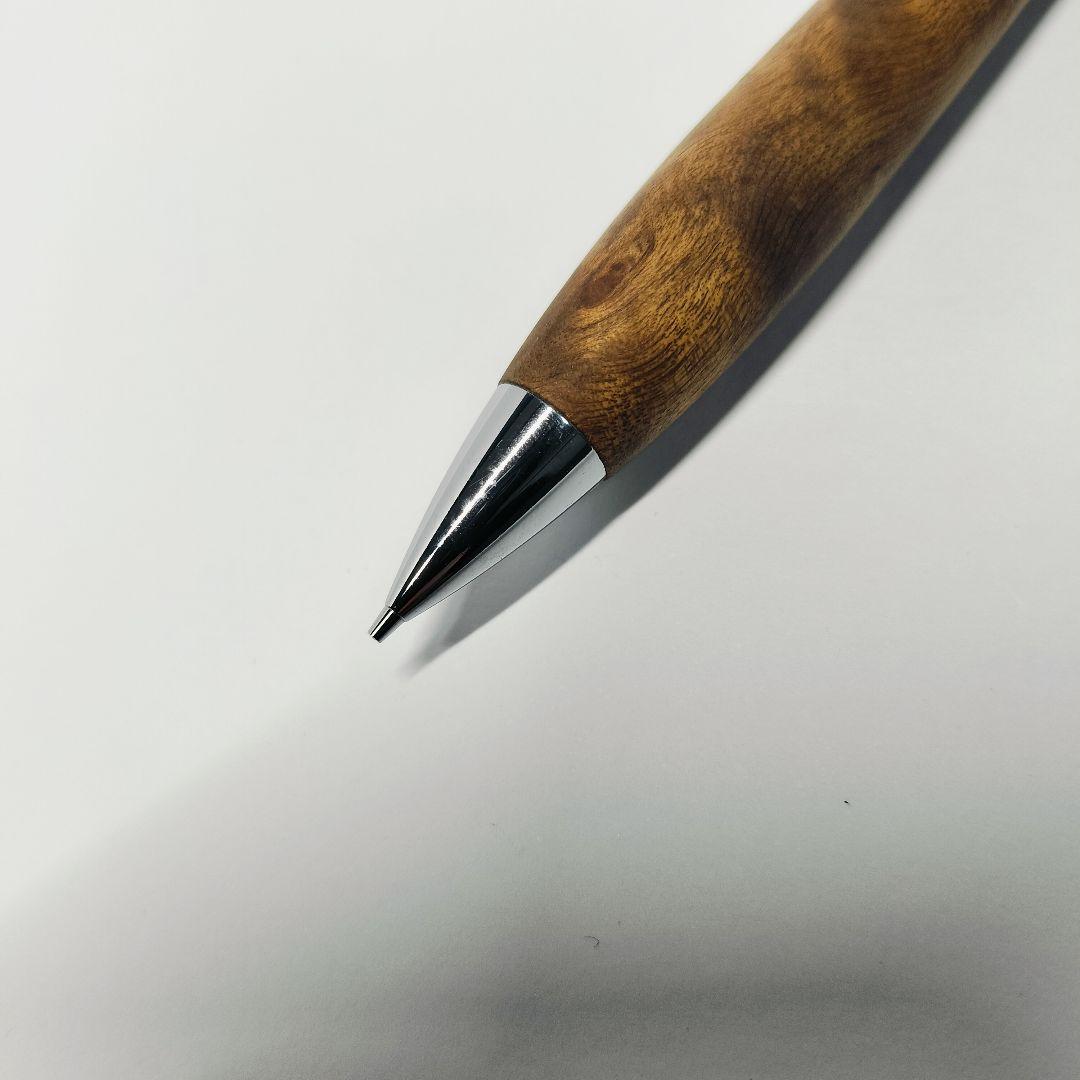 【極上杢】こぶた工房 マーブルウッド(S) シャープペンシル クリップ傷なし