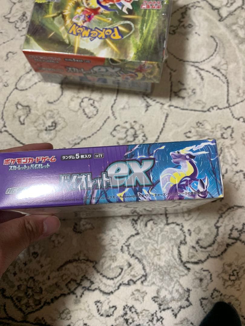 ポケモンカードゲーム バイオレット、ドリームリーグシュリンク付おまけスカーレット