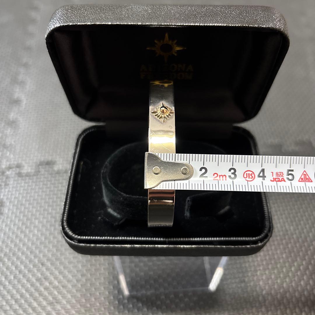 ARIZONA FREEDOM シルバーバングル　太陽神　K18