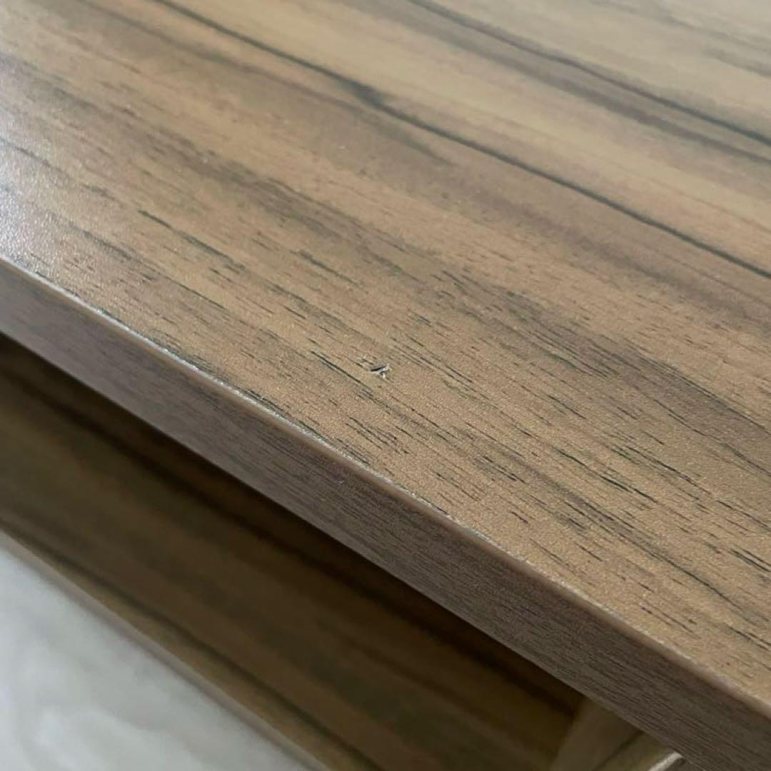 送料込み！昇降式テーブル　ローテーブル　ダークブラウン