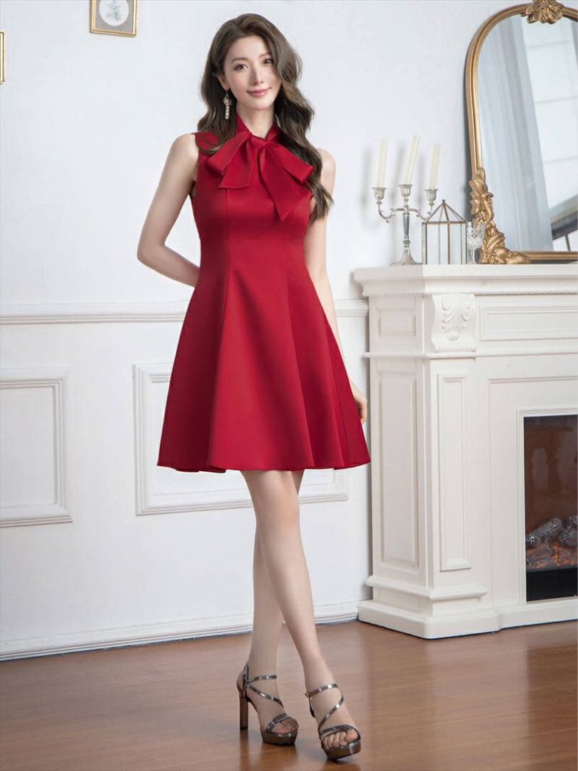 erukei ドレス　0 XS ワインレッド 銀座クチュール　セッタン