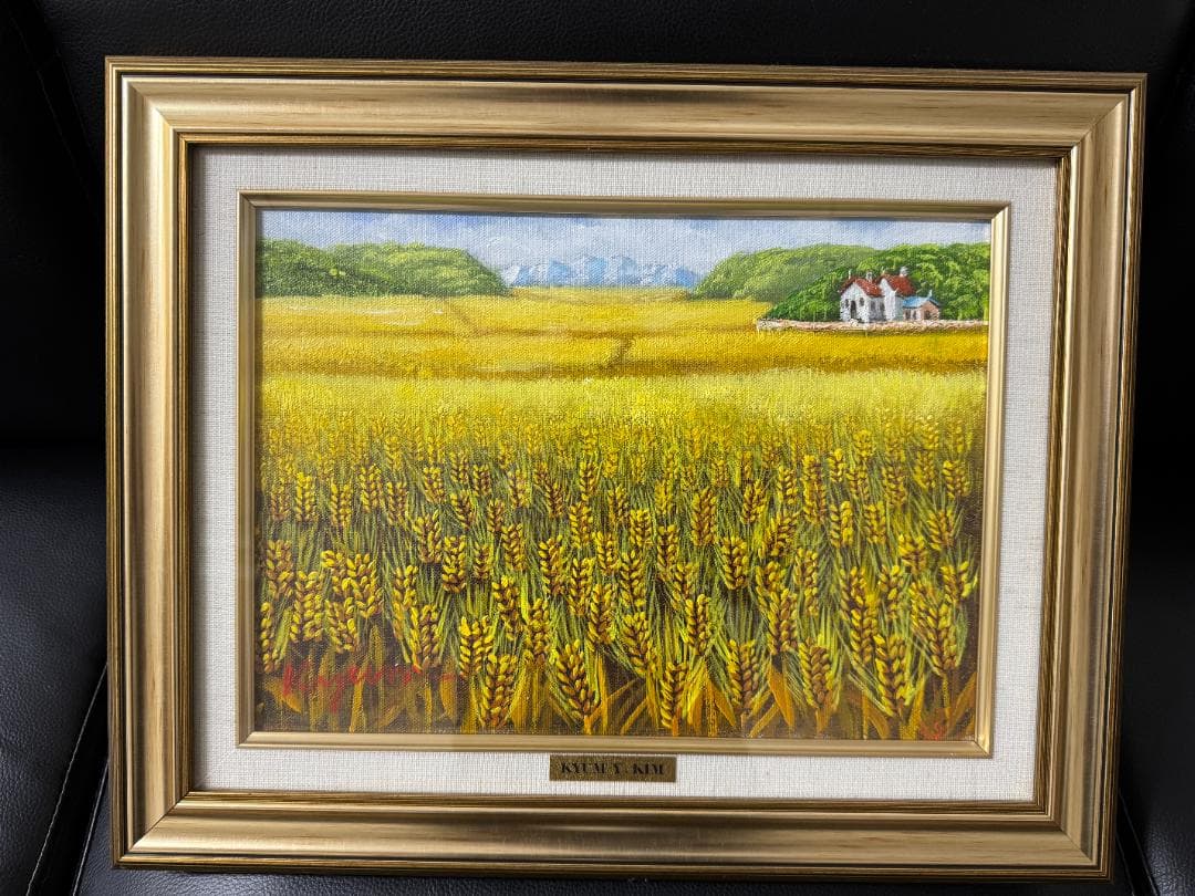 【中古・美品】金謙伊　油彩画