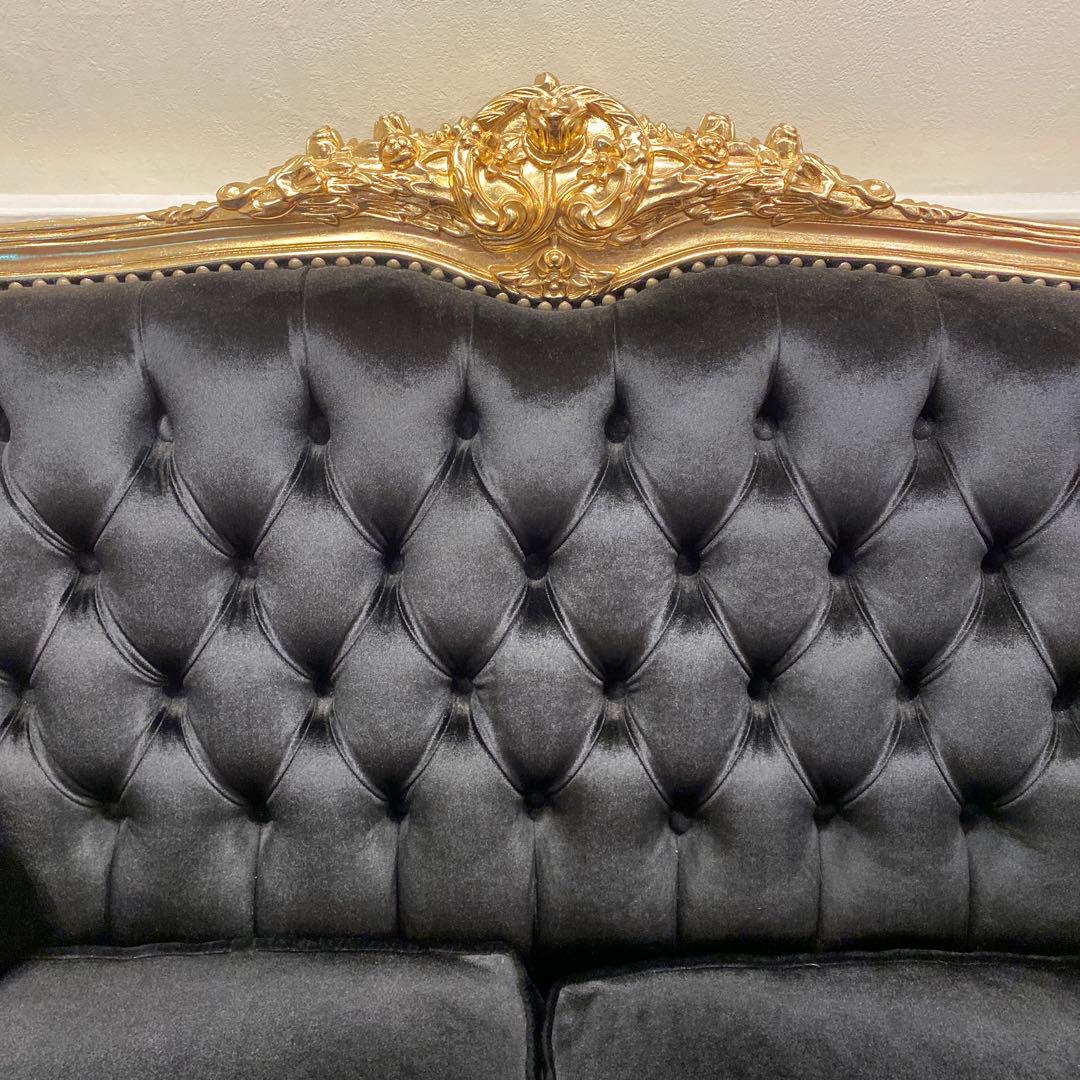 Sherryさま専用　 バロックスタイル ロココ調　猫脚　ゴールド ラブソファ