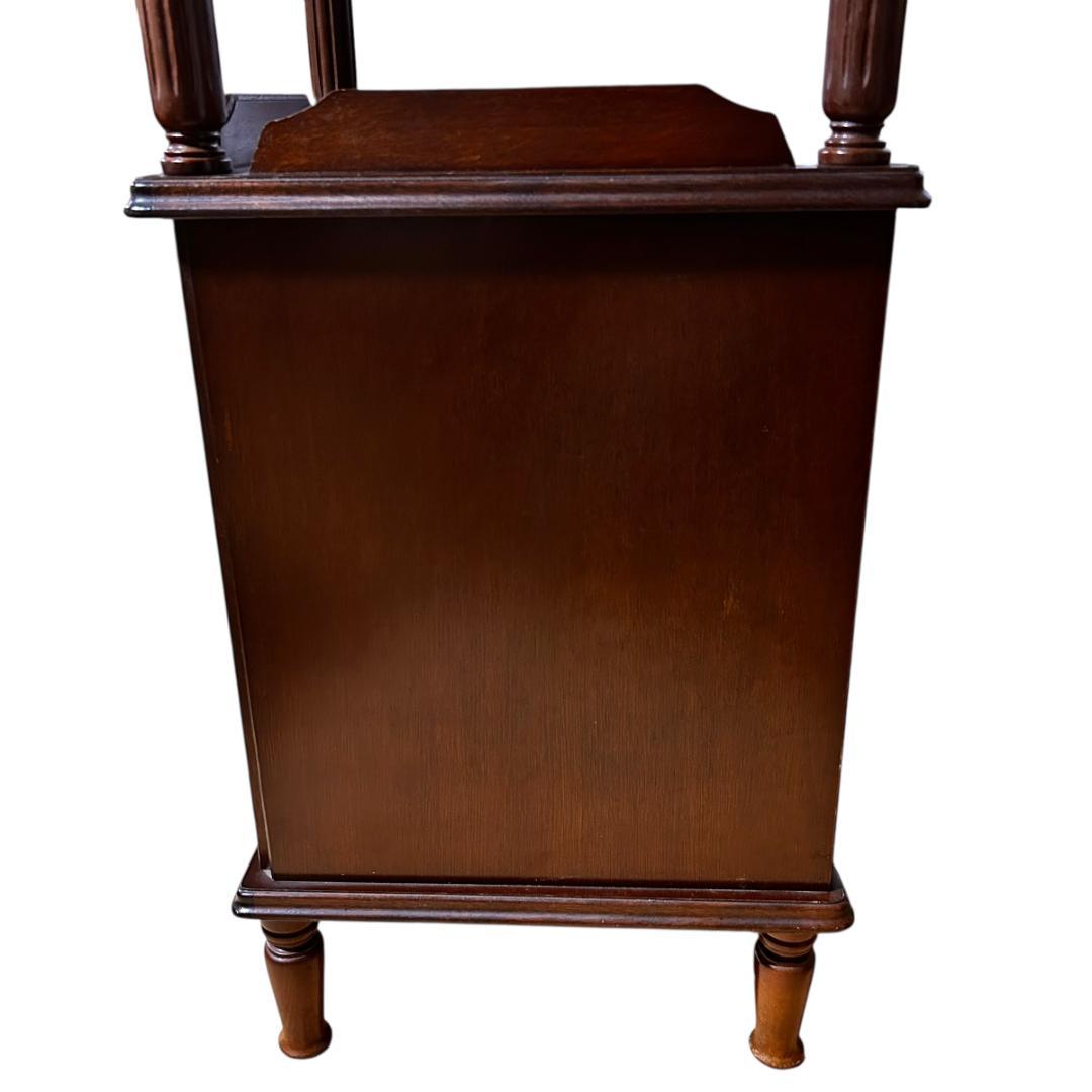 綾野製作所 アヤノクラフト コーナーキャビネット 木製3段 ダークブラウン