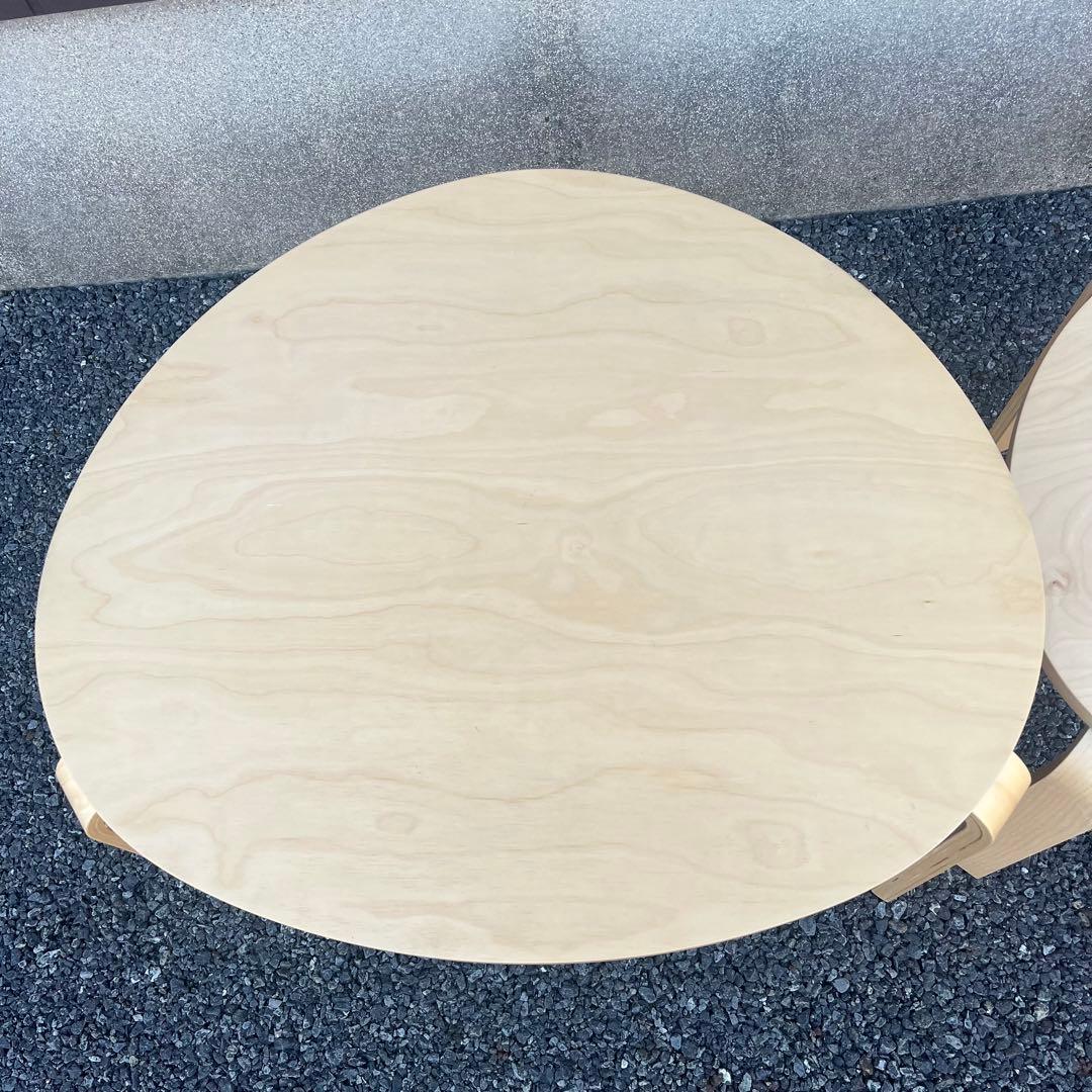 【 美品/送料込み 】IKEA スヴァルスタ ネストテーブル2点セット　バーチ