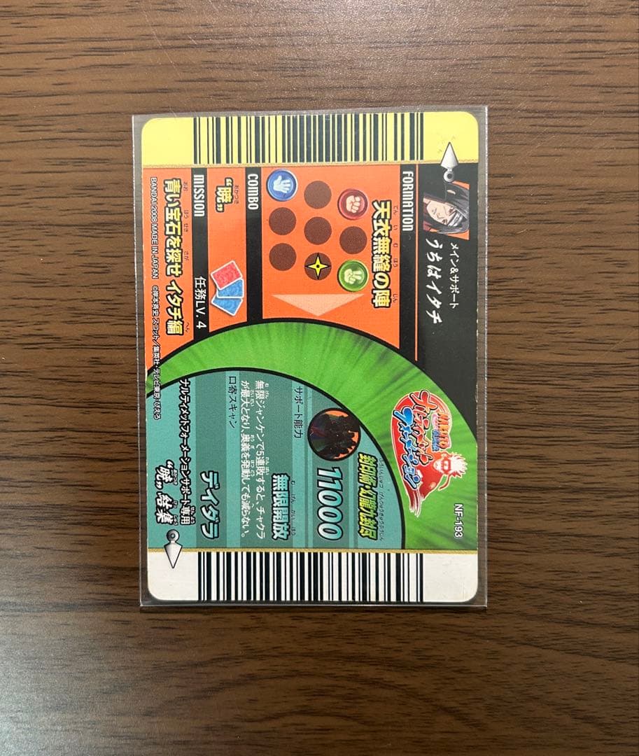 NARUTO ナルト ナルティメットフォーメーション　暁　うちはイタチ ホロ