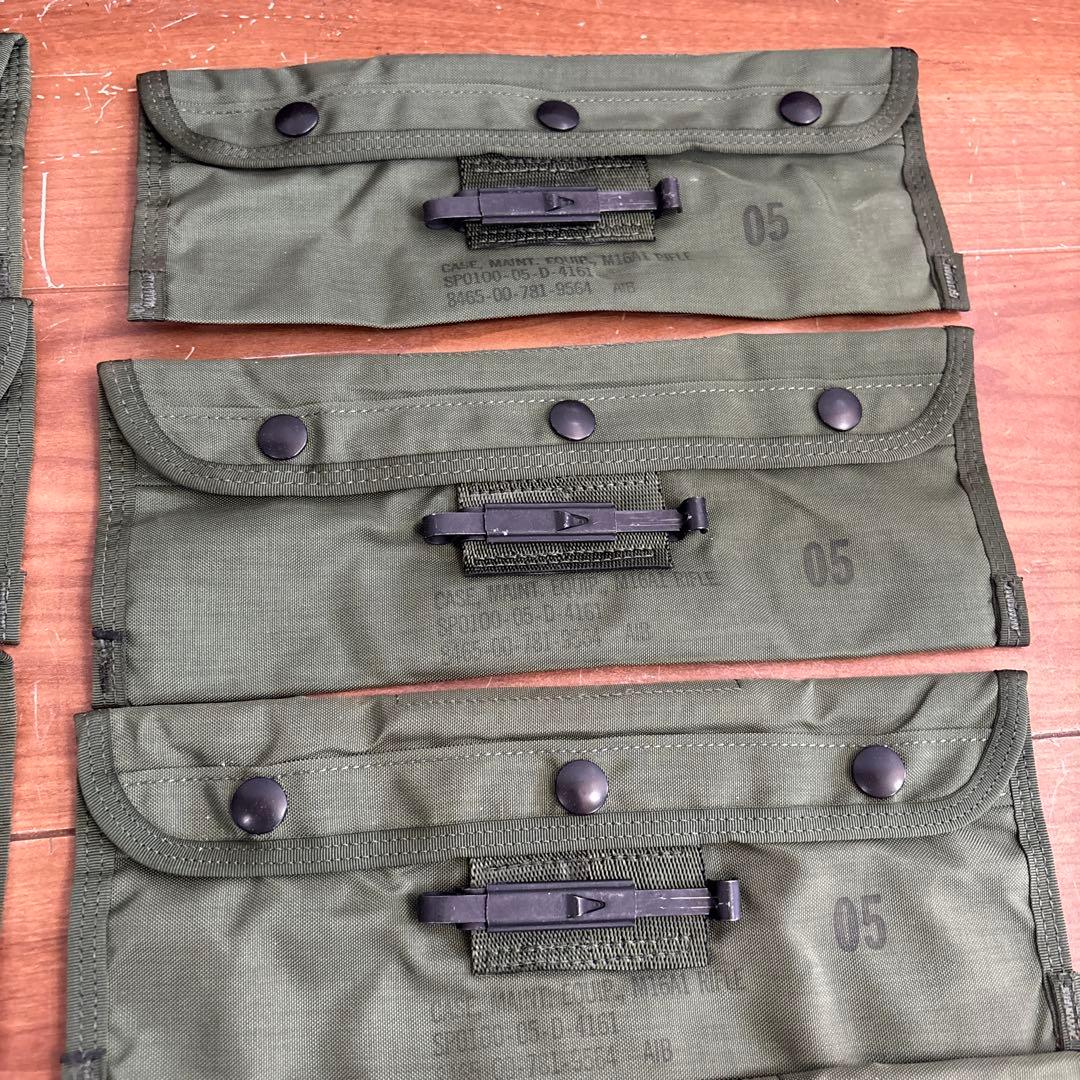 デッドストック　米軍　実物　クリーニングキットケース　ODグリーン 10枚セット