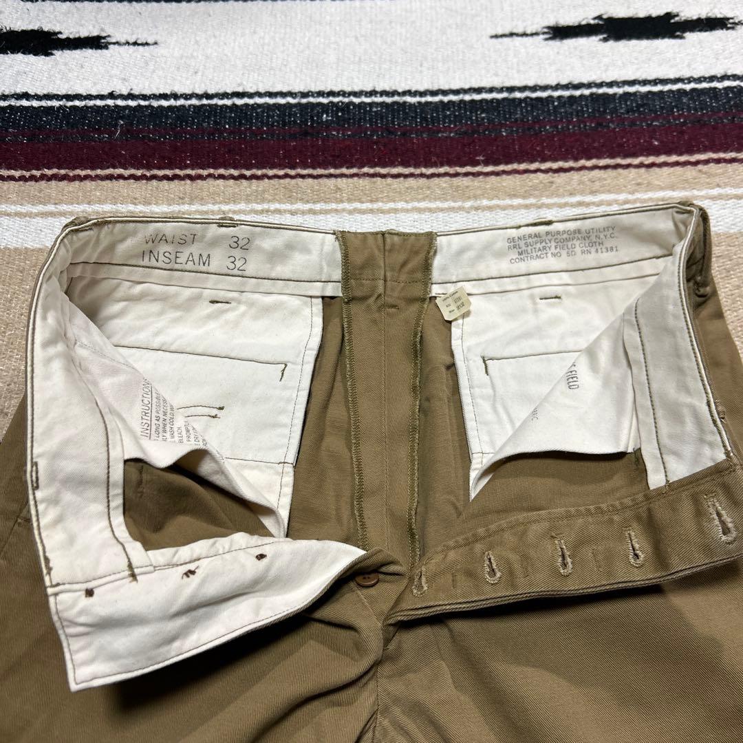 RRL ダブルアールエル オフィサーズチノトラウザーズ
