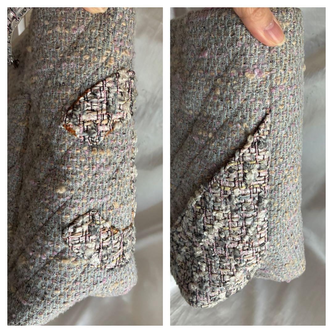 りく様♡CHANEL カンボンライン ツイード　トートバッグ　マトラッセ