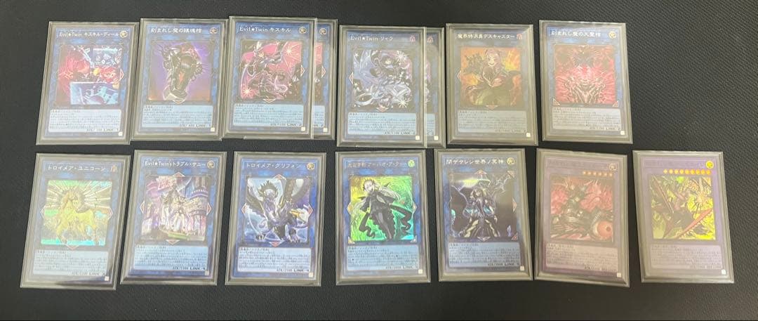 ガチ構築済みデッキ 遊戯王 イビルツイン デモンスミス デッキ　スリーブ付き