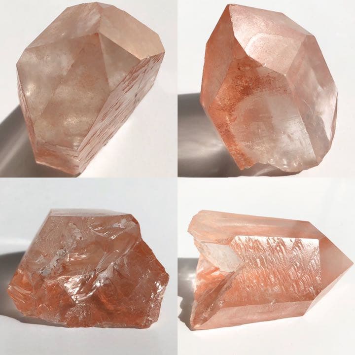 5 タンジェリンクォーツ レムリアンクォーツ 水晶原石 自立