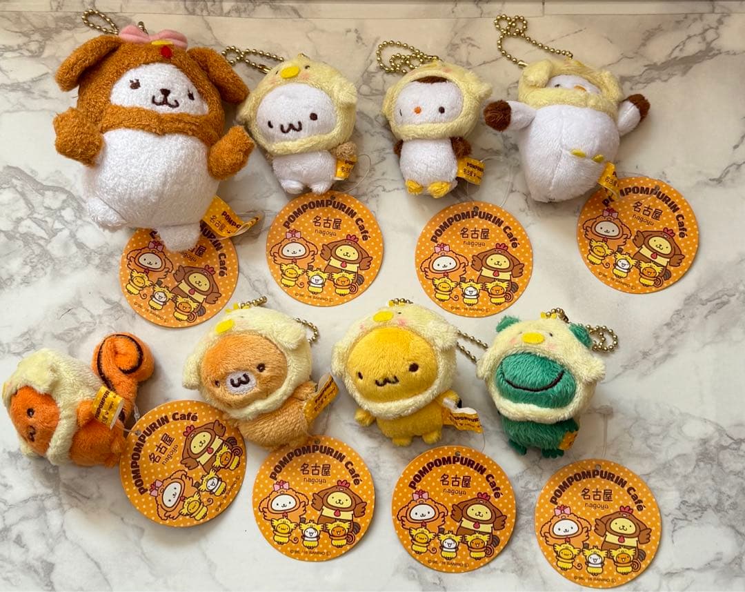 ポムポムプリンカフェ名古屋 名古屋コーチン マスコット まとめ売り タグ付き