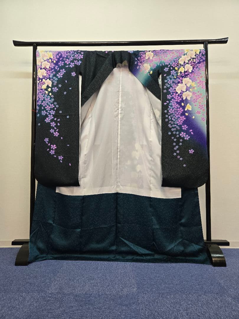 正絹 振袖 黒