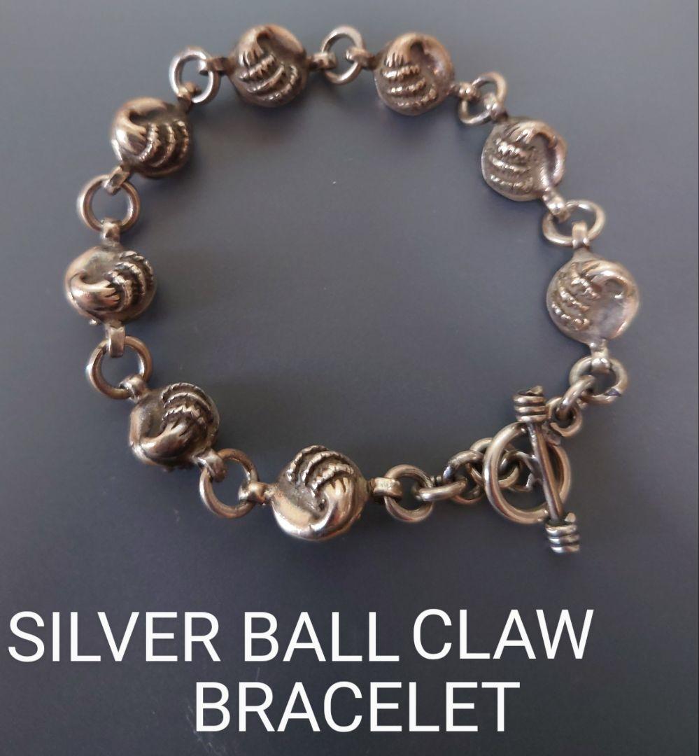 アクセサリー Silver Ball Claw Bracelet