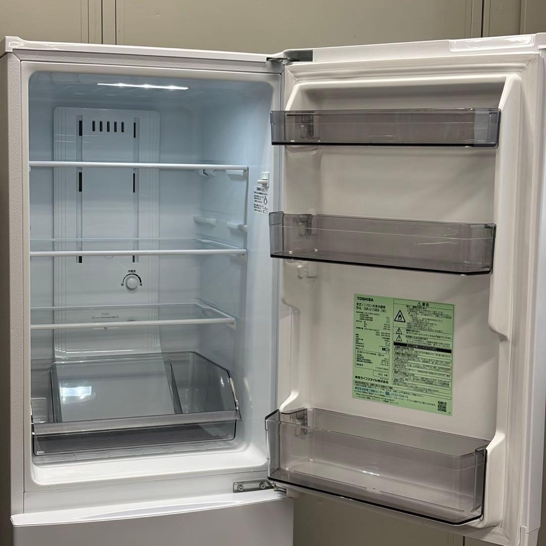 ◯送料込！設置対応◎2023東芝 冷凍冷蔵庫 GR-U15BS（W）／153L